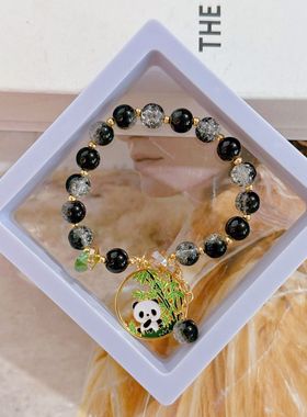 成都熊猫特产伴手礼手链元素礼物手饰文创礼品饰品手绳简约纪念品