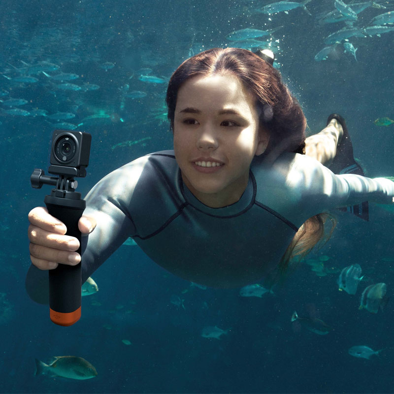DJI大疆Osmo Action 4/2/3运动相机官方配件漂浮手把潜水自拍杆
