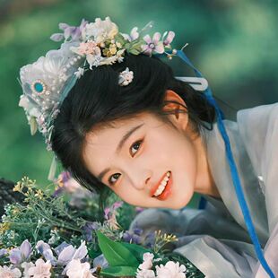 汉服配饰发冠仙气宋制3D打印头饰簪花头冠古风写真墨雨云间发饰女