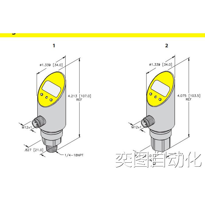 图尔克压力PS100R-303-LI2UPN8X-H1141 301 PS250R PS400R PS600R