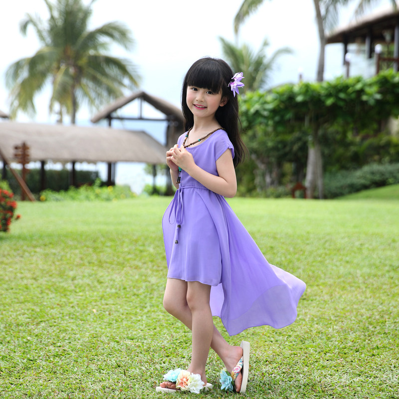 Robe enfant en mousseline de soie - Ref 2043783 Image 1