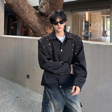 秋季新男装垫肩飞行员情侣长袖夹克短款休闲外套A106-1-8251-p88，男装夹克，电商A106-1