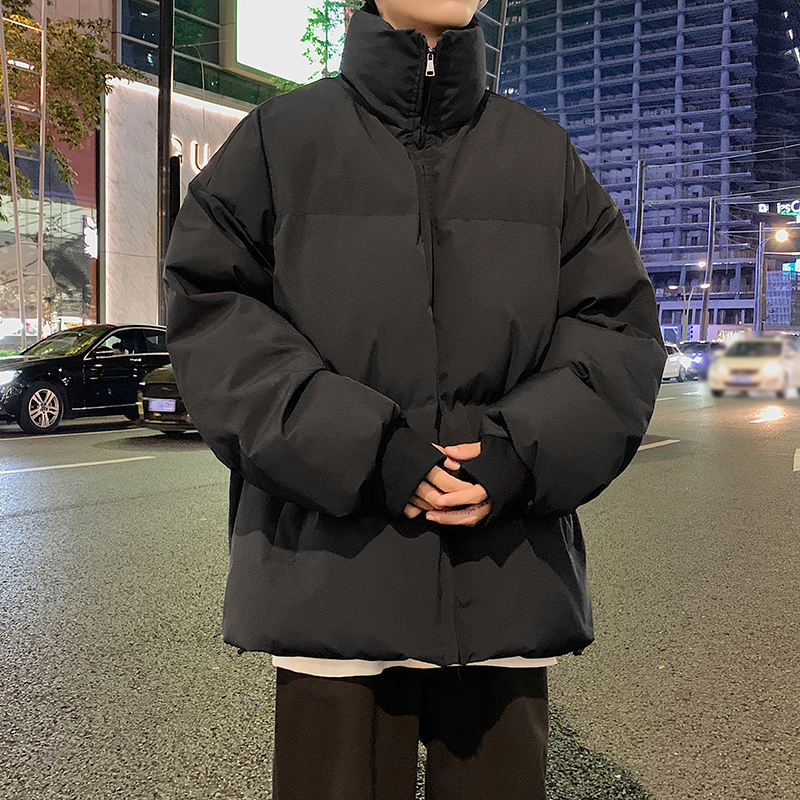 冬装新款休闲纯色立领棉服外套加厚男装宽松棉衣A106-1-3678-P78，男装棉衣，电商A106-1