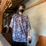 男装夏季新款腊梅画冰丝短袖大码T恤薄款外套男A106-1-1803-P25，商品下架区，电商A106-1