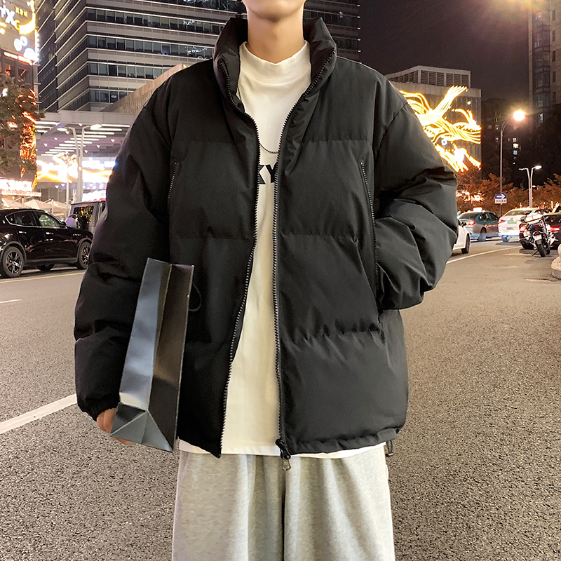 立领纯色棉服外套男装加厚宽松休闲棉衣A106-1-3682-P88，男装棉衣，电商A106-1