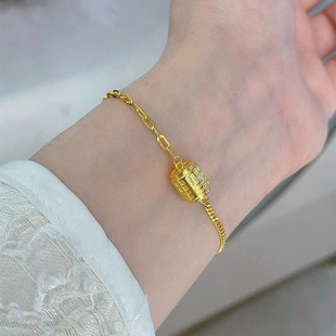 2025新款周家同款传福系列小蛮腰项链手链高级感福字吊坠女士手串