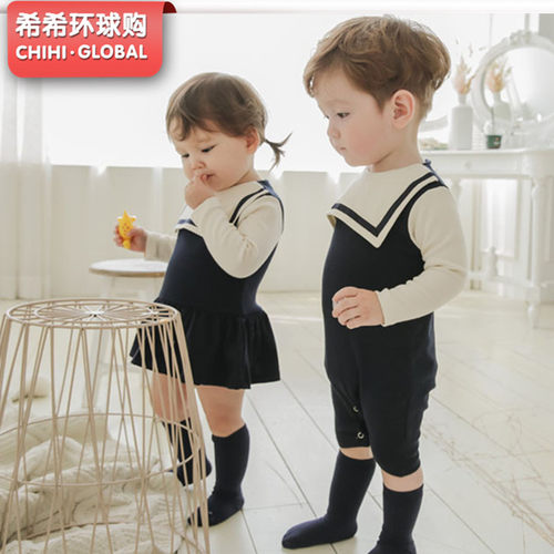 秋装男女宝宝哈衣爬服婴儿连体衣