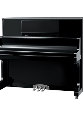 博美 M-132HB 黑色亮光 立式钢琴 配升降琴凳/琴披 配防潮管
