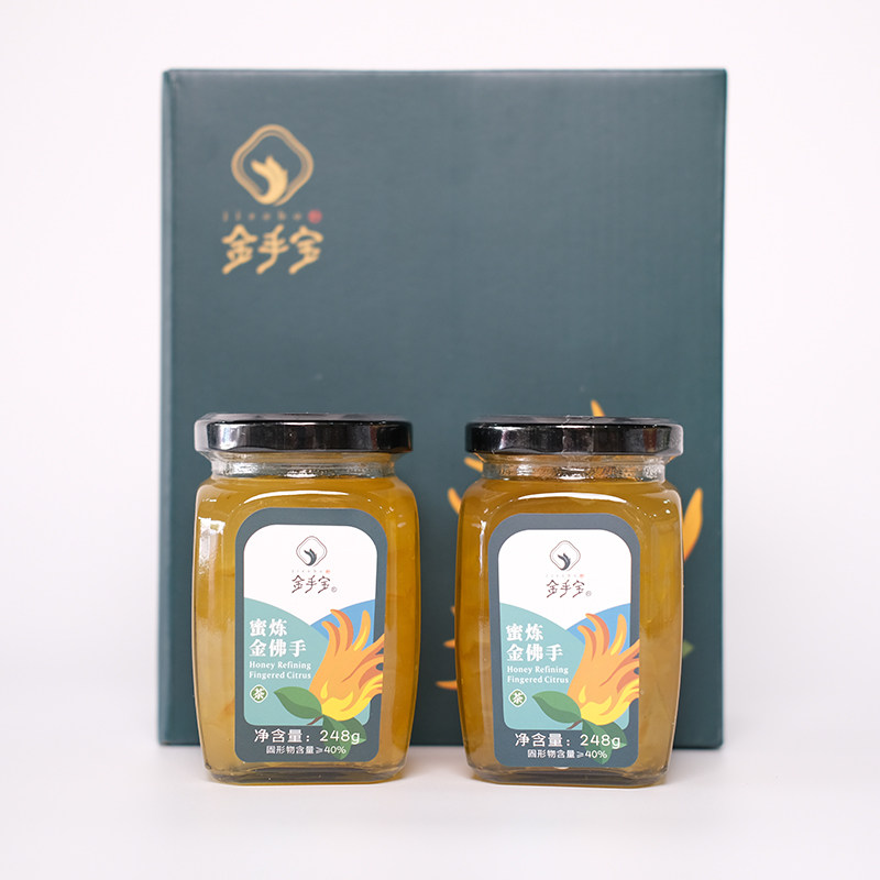 冲泡饮品金华特产金手宝蜜炼248g*2佛手蜜茶厂家直销