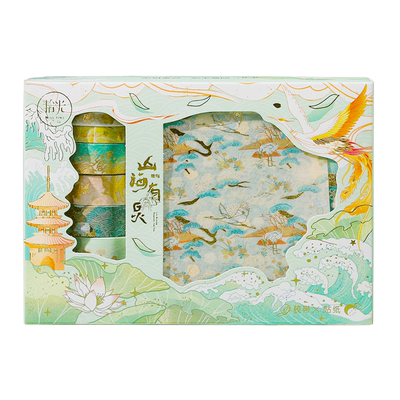 可爱卡通彩色印花礼物手帐胶带