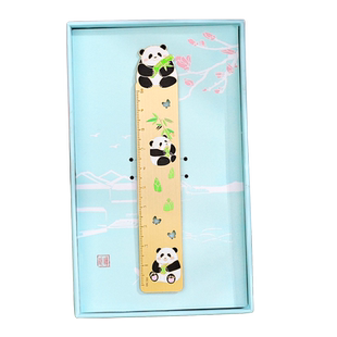 金属黄铜熊猫书签中国风故宫文创小礼品四川成都旅游纪念品文艺复古风精致伴手礼学生送老师同学礼物新年元旦