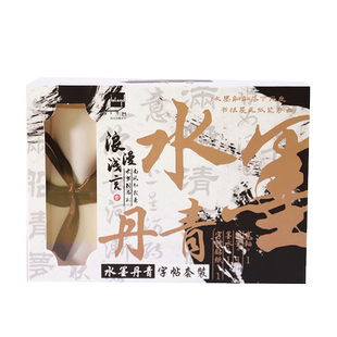 韵轩扶柚水墨丹青字帖套装全套新手入门初学者中小学生书法中国风复古典软笔墨水毛笔描红网红ins精美实用创意生日礼物送老师同学