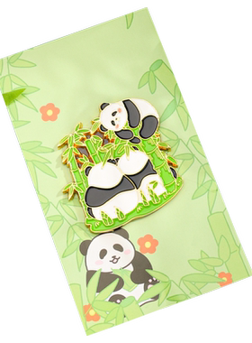 熊猫创意冰箱贴创意可爱卡通