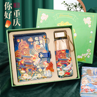 城市建筑手賬本禮盒套裝高顏值筆記本子精美古風(fēng)太陽(yáng)傘北京上海南京廈門(mén)廣州杭州武漢四川重慶西安旅游伴手禮