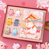 御猫宫中游手账本礼盒套装 中国风古典彩页笔记本子故宫文创礼品伴手礼送老师同学实用少女心创意生日礼物新年