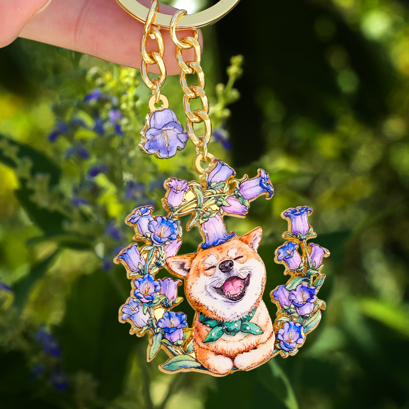 AR动物钥匙扣镂空金属挂件萌宠花园钥匙圈精美情侣挂饰创意生日礼物卡通可爱女生浣熊松鼠小熊猫书包配饰礼品