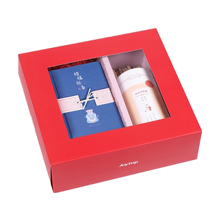 招福祈系列手账本礼盒套装彩色内页笔记本子创意日记本好运手帐本记事本上上签小清新特灵求签筒学生文创礼品