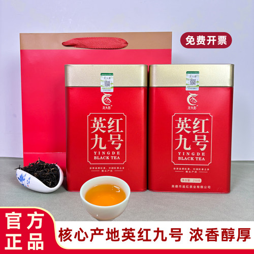 龙头影英德英红九号红茶春茶罐装