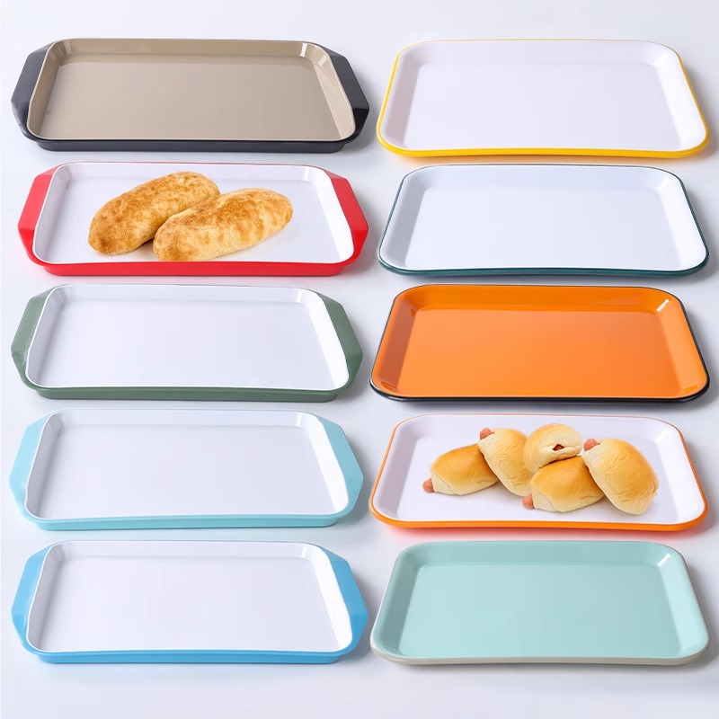 酒店端菜传菜上菜托盘密胺餐具