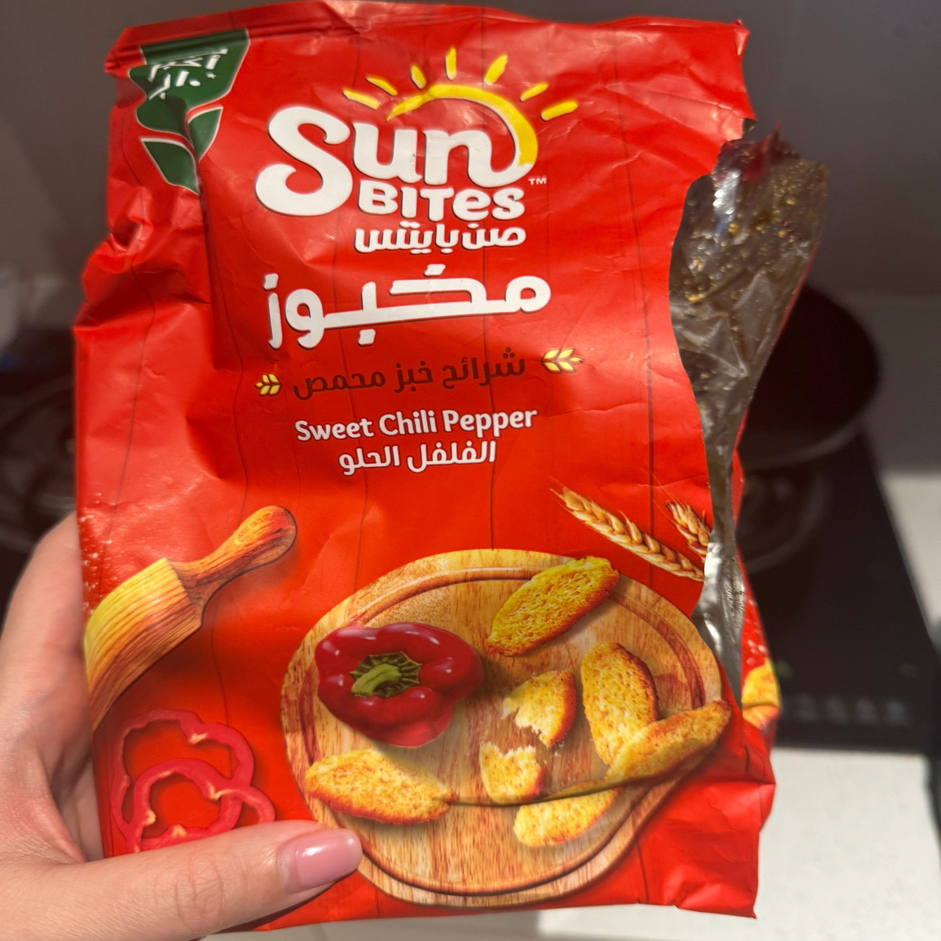 国现 埃及零食 蕃茄味sun bites脆脆馍片 好吃 酥脆开胃