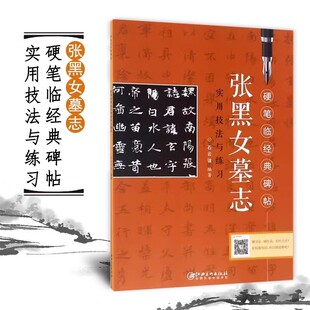 魏碑1 张黑女墓志 实用技法与练习 硬笔临摹经典碑帖 成人初学者硬笔书法入门书硬笔临古帖临摹教程学生钢笔字帖江西美术出版社