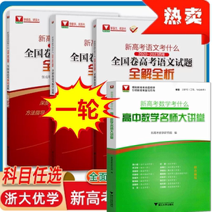 总复习复习 新高考数学考什么 高中数学名师大讲堂 新高考语文数学英语红宝书2020 2024五年全国卷解密解读冲刺演练历年精编一二轮