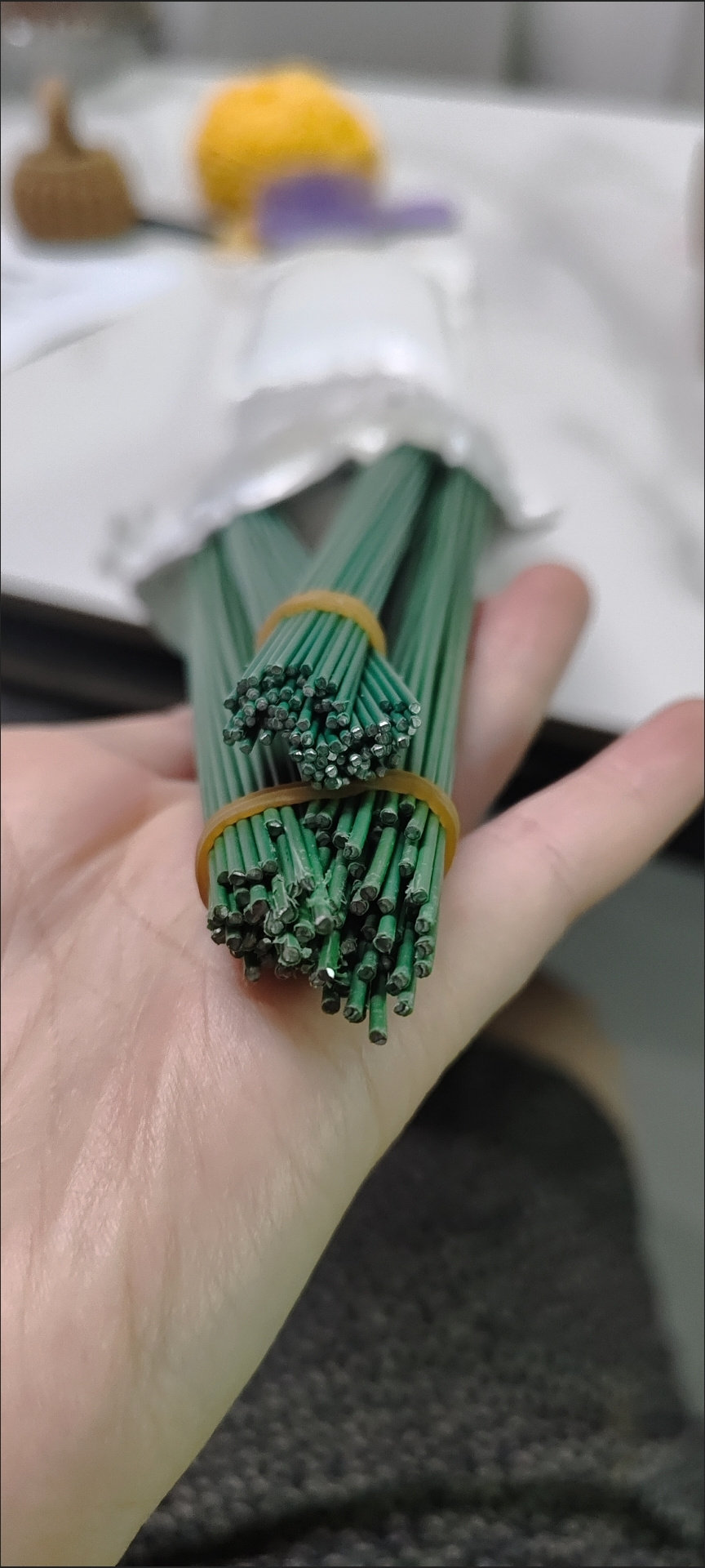 白色胶包铁丝diy手工花大型纸艺花婚庆美塑真丝花瓣支撑花杆定型