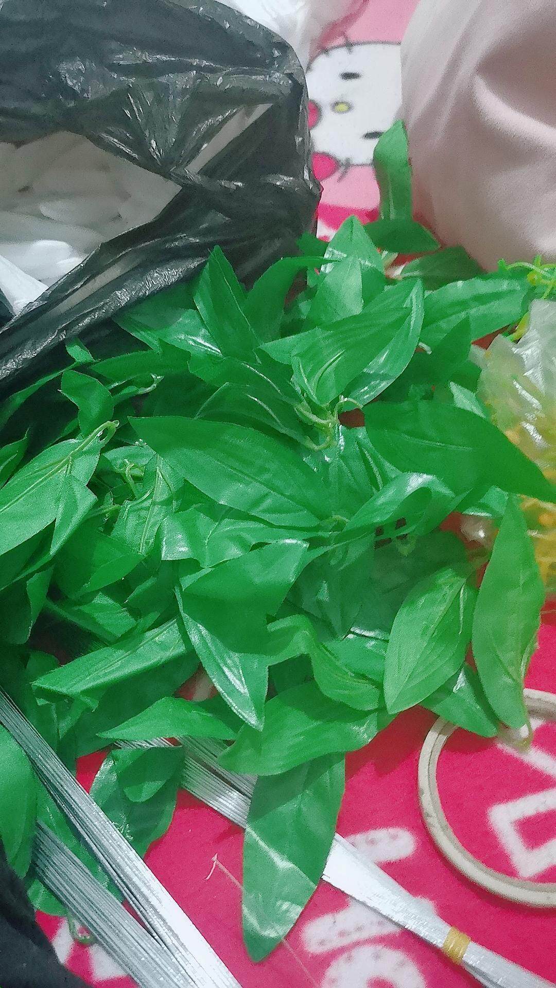 丝网花丝袜花材料仿真百合花芯花叶花苞花蕾百合花心花蕊