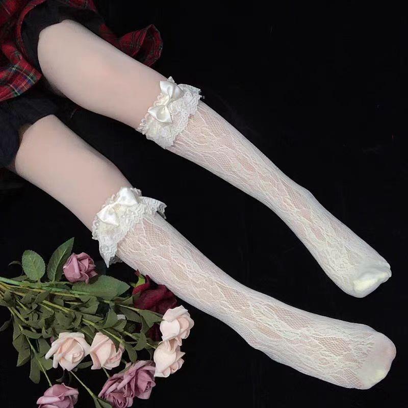 洛丽塔日系蕾丝花边小腿袜