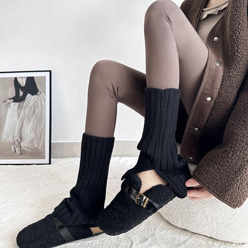 秋冬日系针织腿套jk潮流开