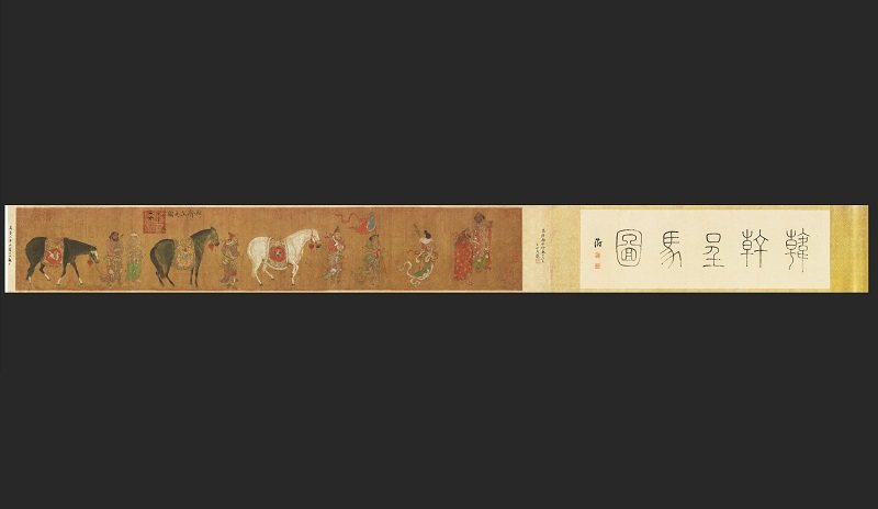韩干马名家画工笔国画真迹复制品