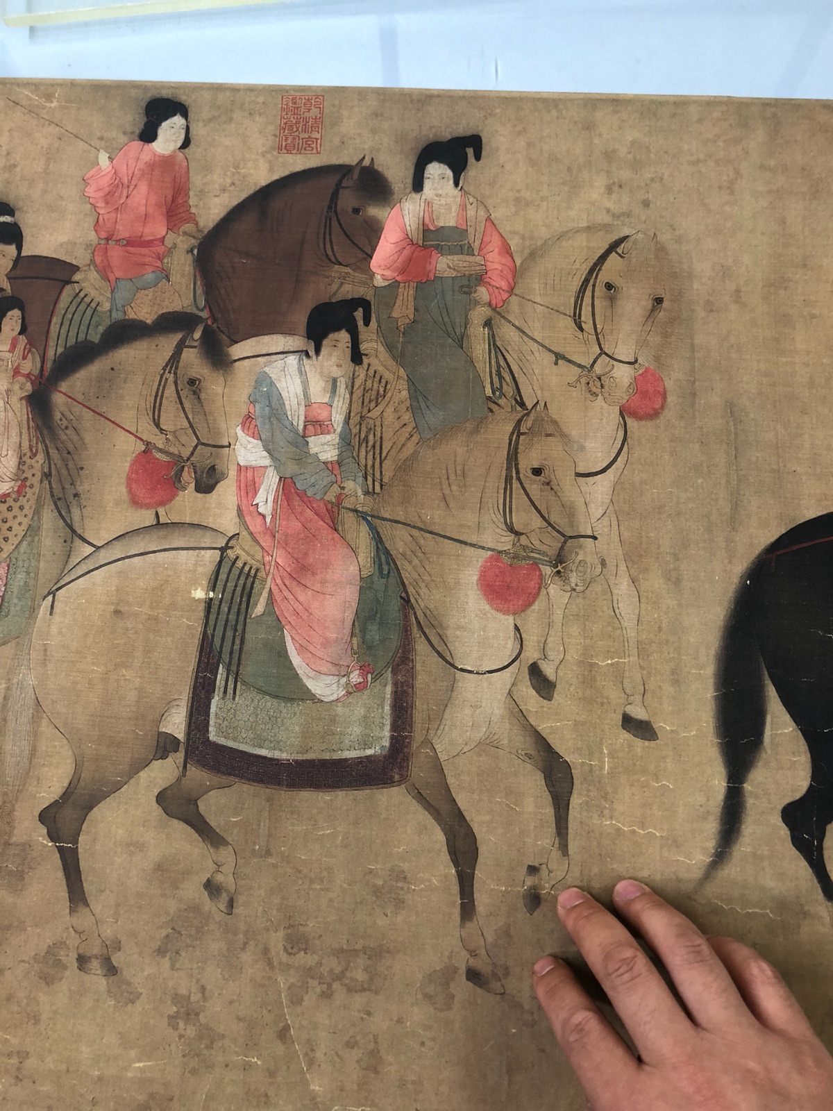 虢国夫人游春图 高清微喷宣纸复制品定制 古书画字帖临摹 张萱