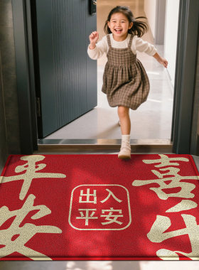 大江新中式丝圈防滑耐磨入户地垫