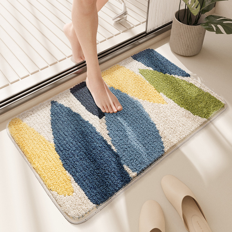 大江地垫浴室防滑垫防摔吸水卫生间门口脚垫家用厕所进门加厚垫子