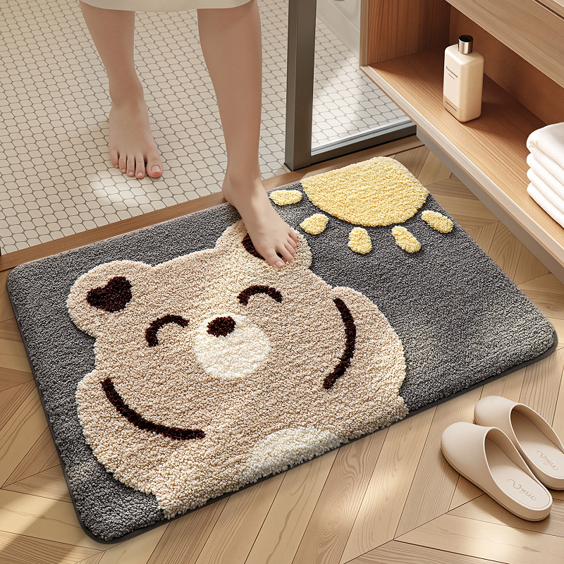 大江浴室吸水地毯防滑门垫家用垫客厅卫浴垫子厕所脚垫卫生间地垫