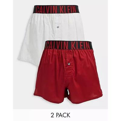 CK男睡裤家居裤短裤棉质2件套装舒适送男友正品Calvin Klein