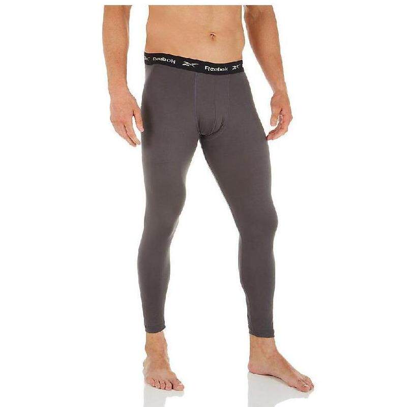 Reebok/锐步男秋裤紧身裤弹力修身百搭舒适透气纯色正品203BL57
