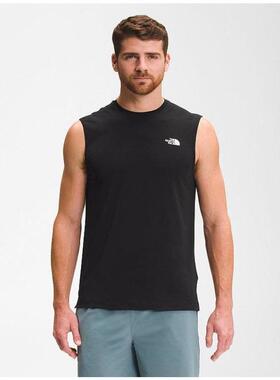 THE NORTH FACE/北面男T恤无袖背心纯色砍袖透气吸汗正品NF0A7QNN