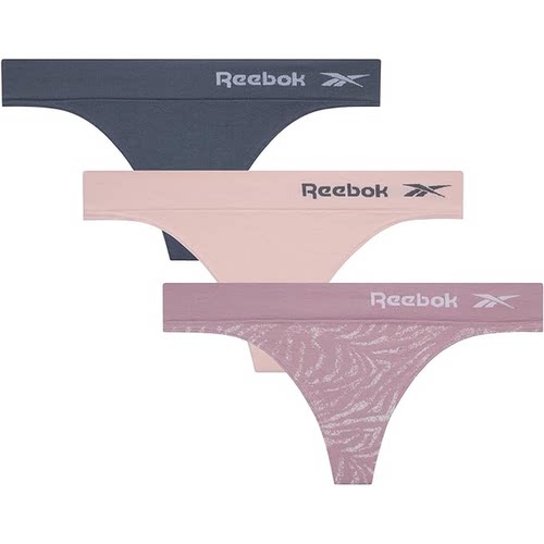 Reebok/锐步女内裤丁字裤低腰3条装弹力运动内裤性感透气美版正品