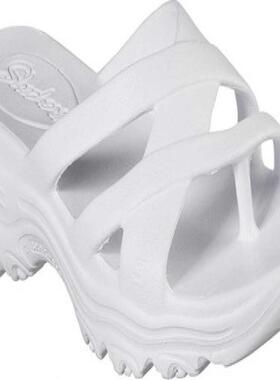 Skechers/斯凯奇 女拖鞋露趾摇摇底中跟舒适清凉正品869448