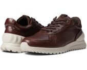 Ecco 857204 复古正品 爱步男休闲鞋 低帮系带平底纯色皮面轻质时尚