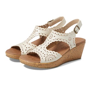 Skechers/斯凯奇女凉鞋外穿坡跟波西米亚风露趾夏时尚防滑9939205