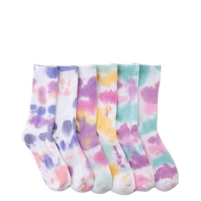 女子袜子运动袜长筒袜扎染VANS