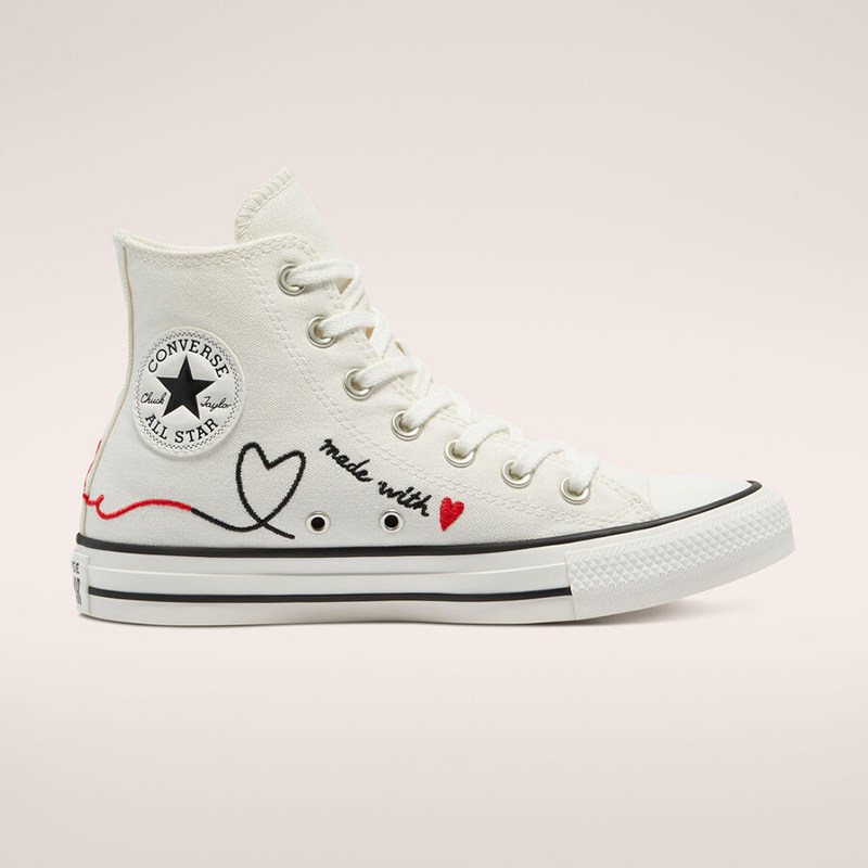 converse/匡威男女帆布鞋高帮all star爱心情侣鞋春秋正品71650