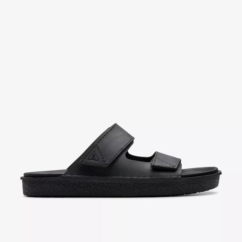 clarks/其乐男鞋拖鞋凉拖春夏休闲凉鞋皮革魔术贴可调节沙滩海边图片
