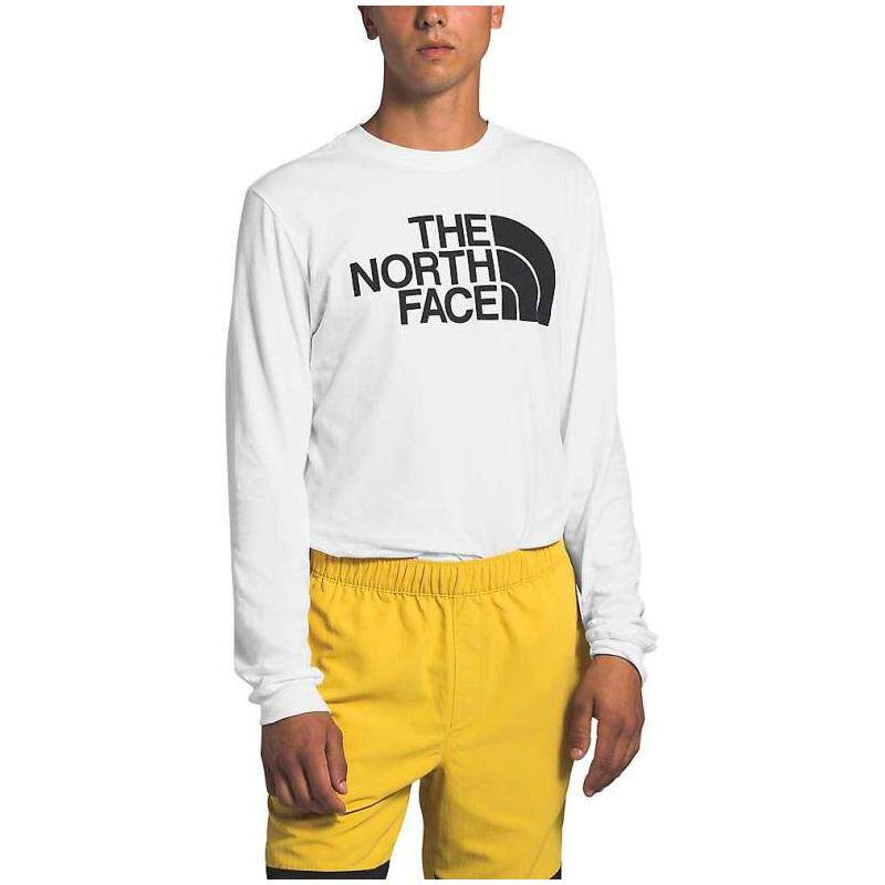 北面the north face男t恤logo圆领宽松长袖纯棉休闲正品5257530