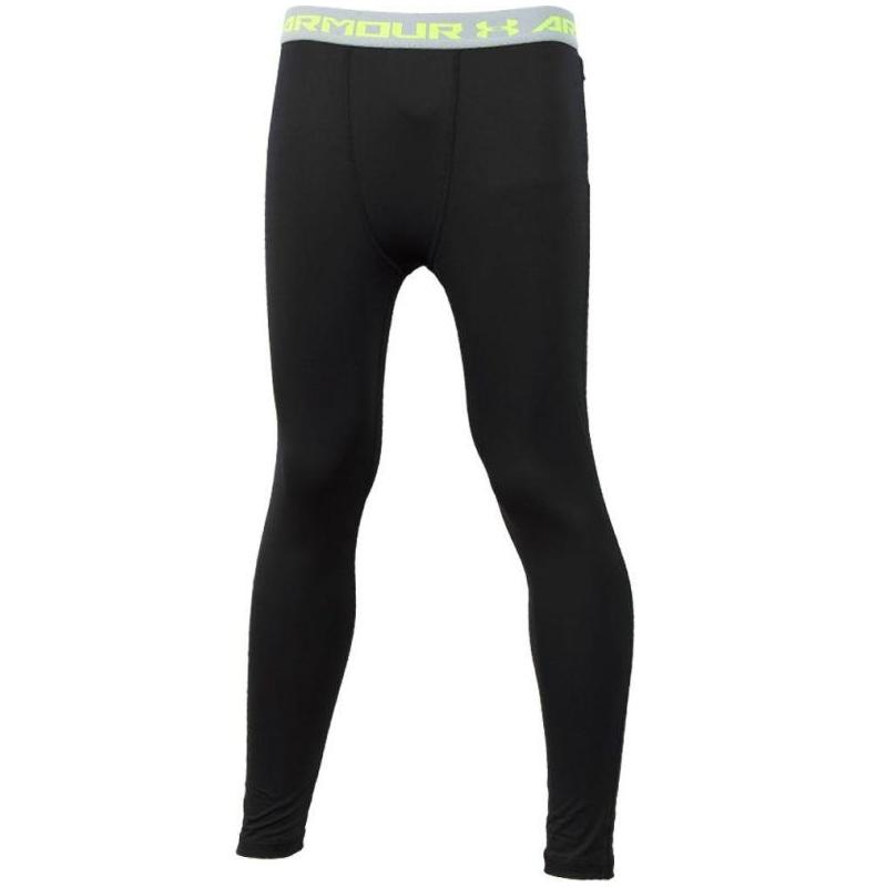 under armour/安德玛男紧身裤长裤撞色logo黑色正品ua 1280735