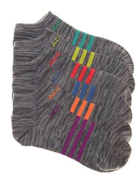 Adidas/阿迪达斯短袜女袜子6双灰色多彩条纹舒适美国直邮366544