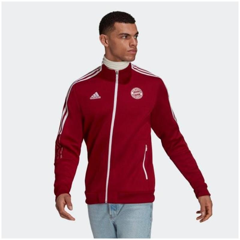 adidas阿迪达斯男足球俱乐部拜仁泰罗夹克红色秋冬运动正品gr0676