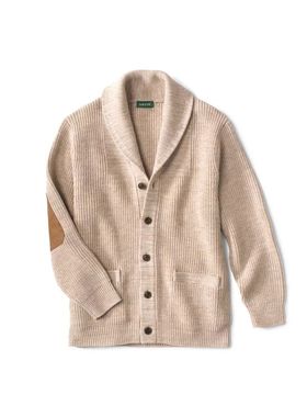 Orvis男外套上衣毛线衣系扣翻领保暖柔软秋冬居家送爸爸送男友